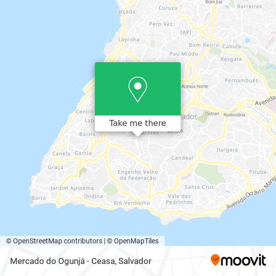 Mapa Mercado do Ogunjá - Ceasa