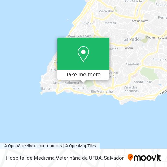 Hospital de Medicina Veterinária da UFBA map