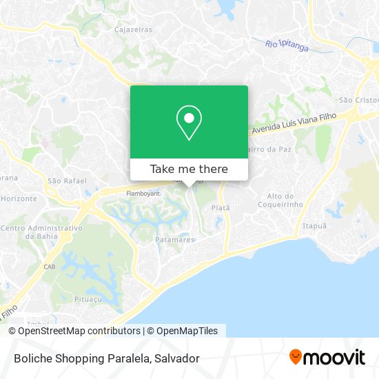 Boliche Shopping Paralela map