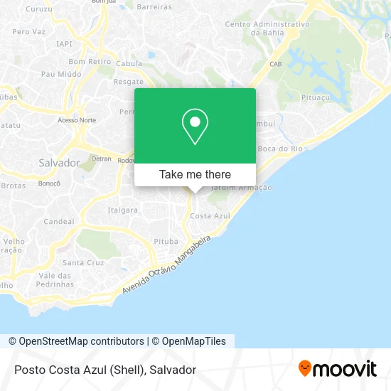 Posto Costa Azul (Shell) map