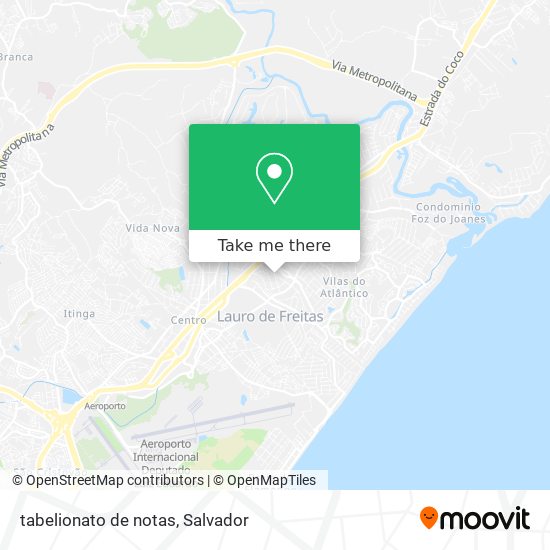 Mapa tabelionato de notas