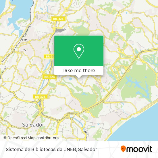 Sistema de Bibliotecas da UNEB map