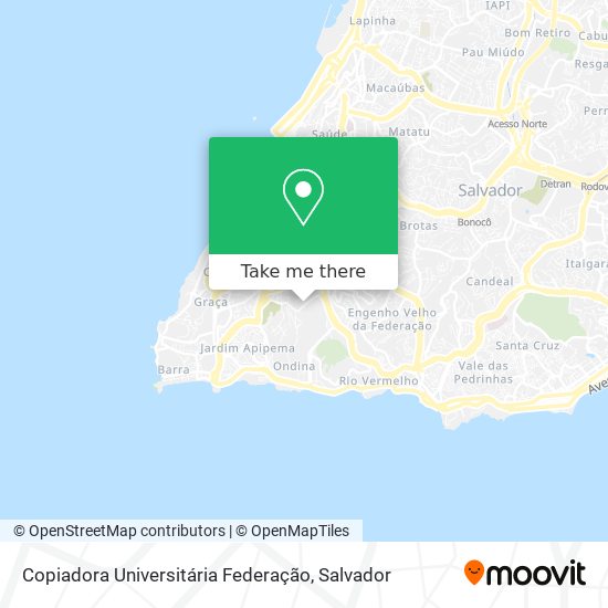 Copiadora Universitária Federação map