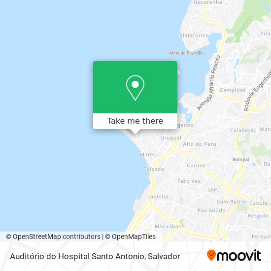 Mapa Auditório do Hospital Santo Antonio