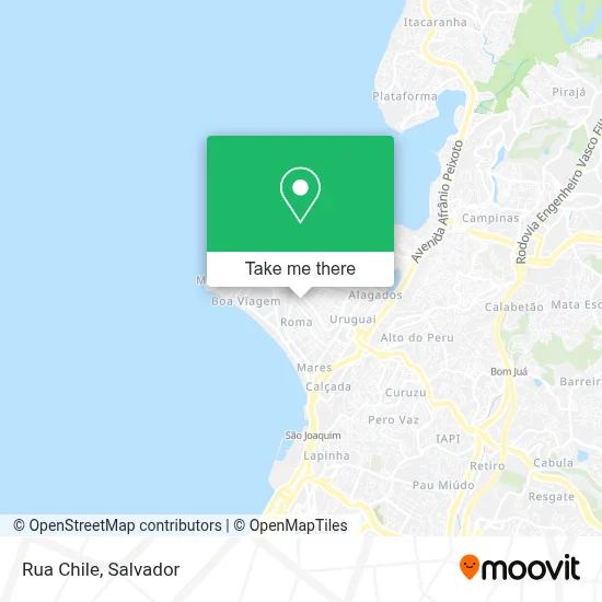 Rua Chile map