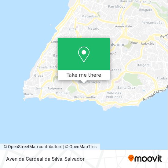 Avenida Cardeal da Silva map