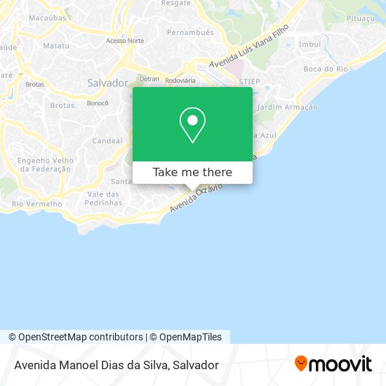 Mapa Avenida Manoel Dias da Silva