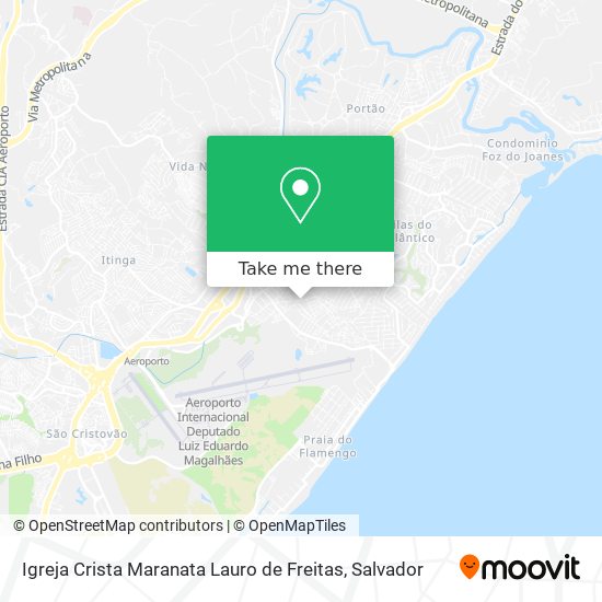 Igreja Crista Maranata Lauro de Freitas map