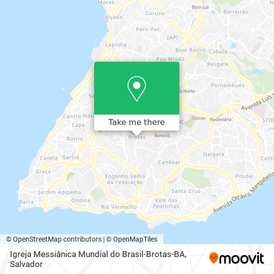Igreja Messiânica Mundial do Brasil-Brotas-BA map