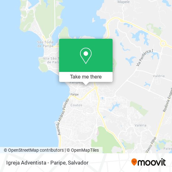 Igreja Adventista - Paripe map
