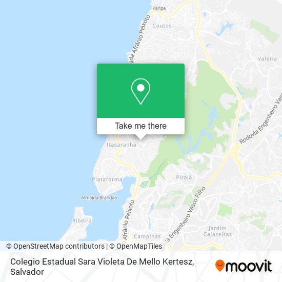 Mapa Colegio Estadual Sara Violeta De Mello Kertesz