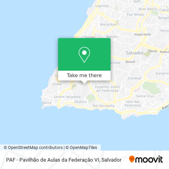 Mapa PAF - Pavilhão de Aulas da Federação VI