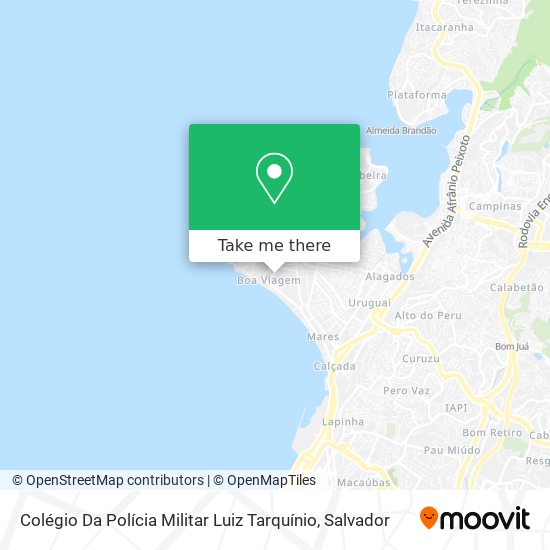 Mapa Colégio Da Polícia Militar Luiz Tarquínio