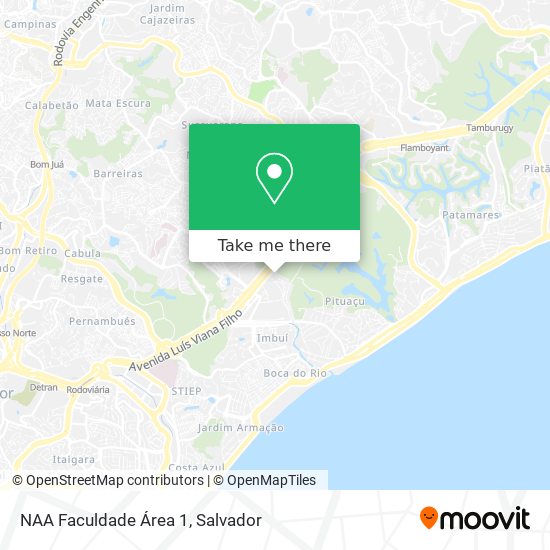 Mapa NAA Faculdade Área 1