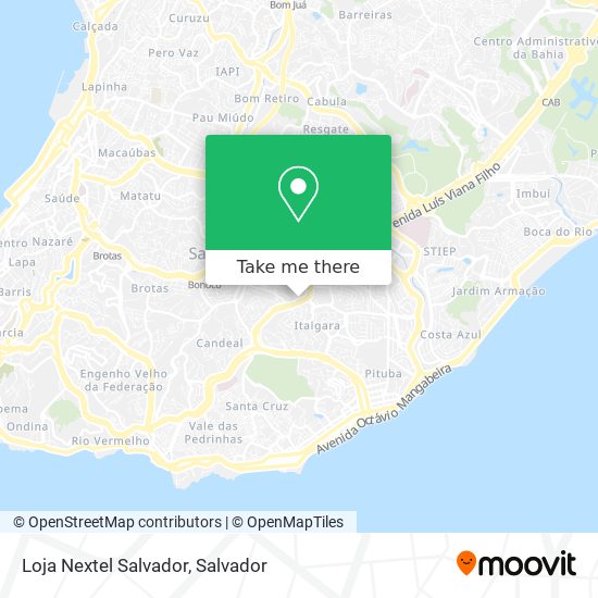 Loja Nextel Salvador map