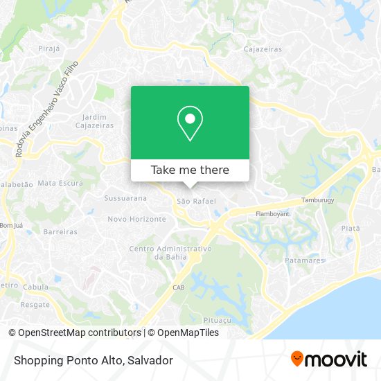 Mapa Shopping Ponto Alto