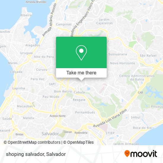 Mapa shoping salvador