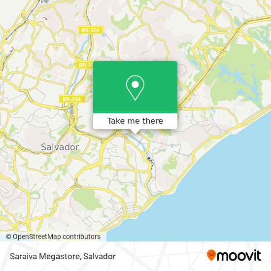 Saraiva Megastore map