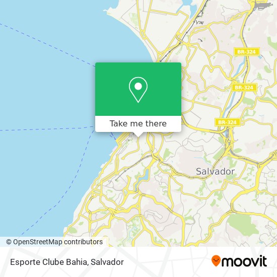 Mapa Esporte Clube Bahia