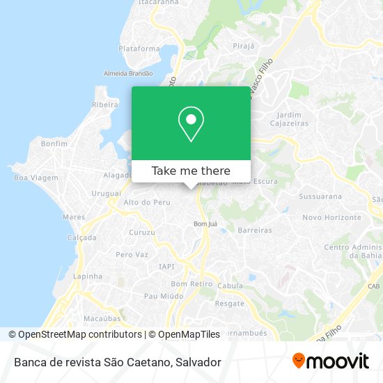 Banca de revista São Caetano map