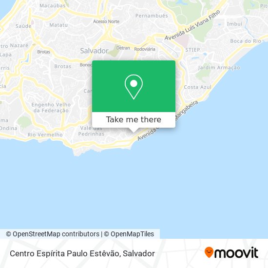 Mapa Centro Espírita Paulo Estêvão