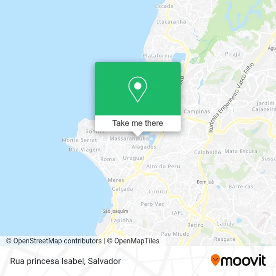 Rua princesa Isabel map