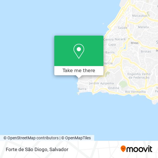 Forte de São Diogo map