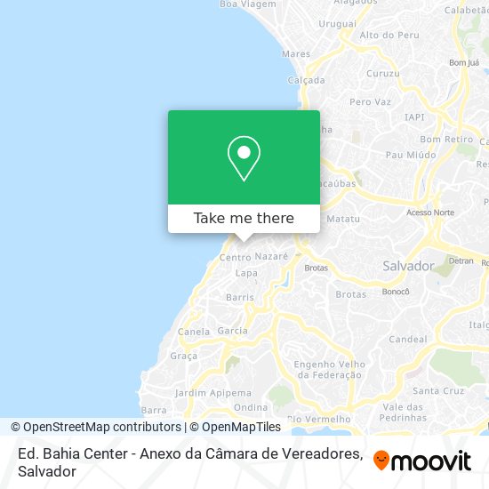 Ed. Bahia Center - Anexo da Câmara de Vereadores map