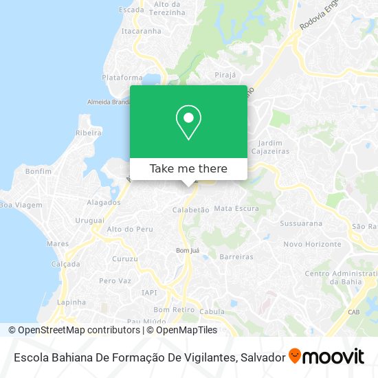 Mapa Escola Bahiana De Formação De Vigilantes