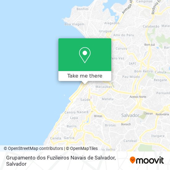 Grupamento dos Fuzileiros Navais de Salvador map