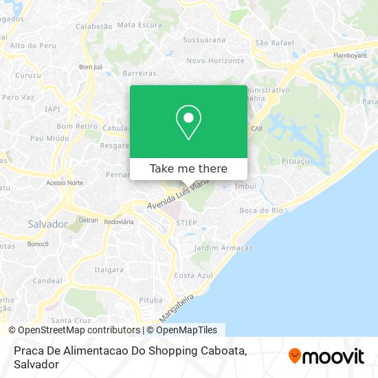 Praca De Alimentacao Do Shopping Caboata map
