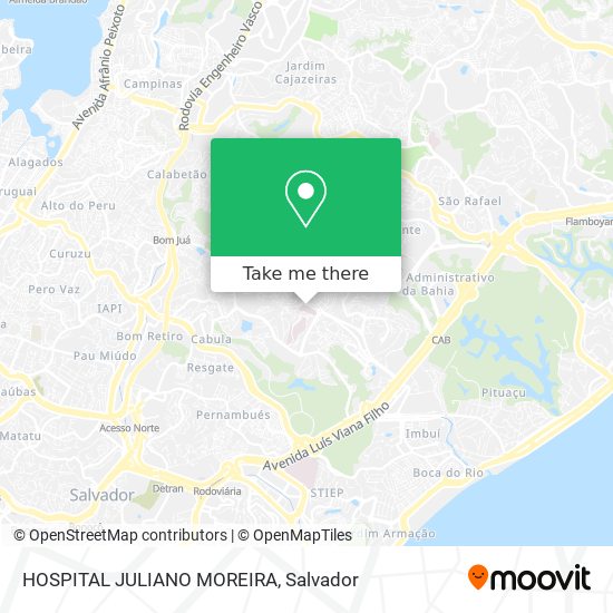 HOSPITAL JULIANO MOREIRA map