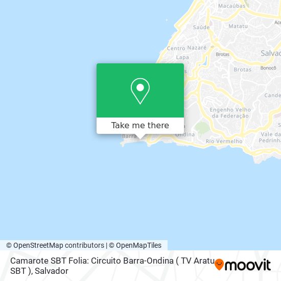 Mapa Camarote SBT Folia: Circuito Barra-Ondina ( TV Aratu SBT )