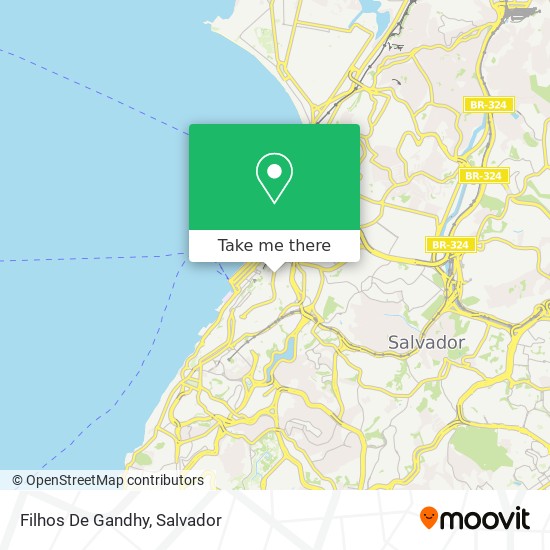 Filhos De Gandhy map