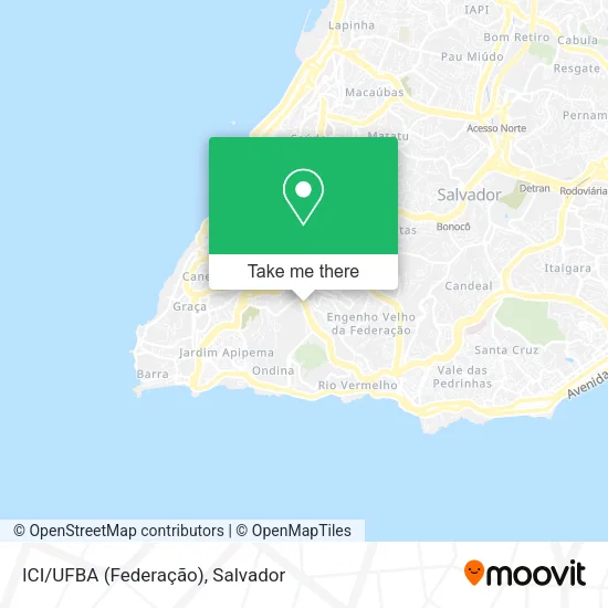 ICI/UFBA (Federação) map