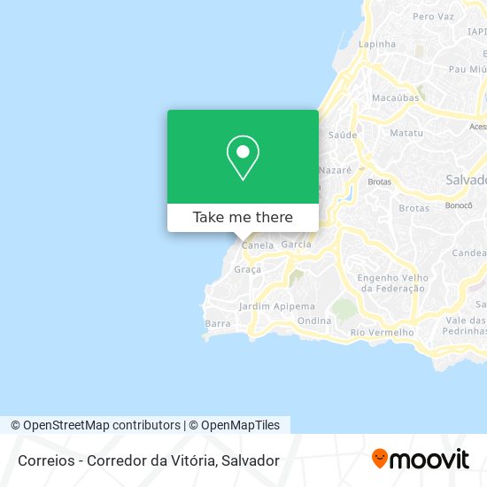 Correios - Corredor da Vitória map