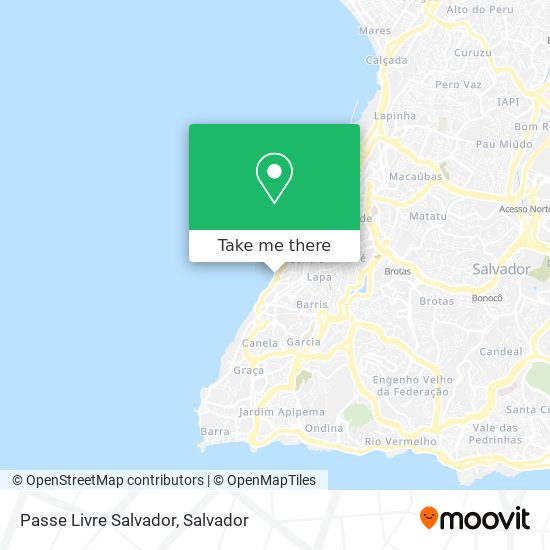 Mapa Passe Livre Salvador