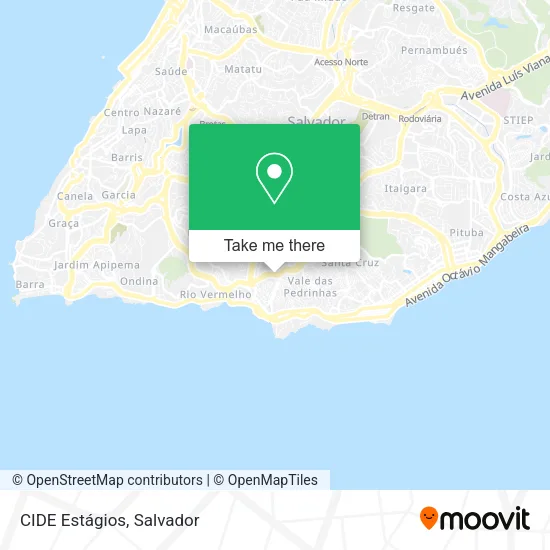 CIDE Estágios map