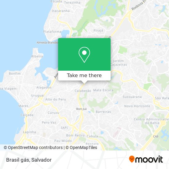 Mapa Brasil gás