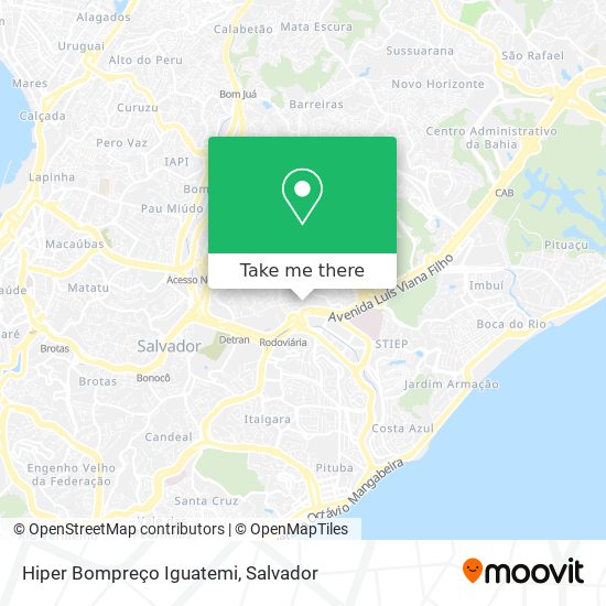 Hiper Bompreço Iguatemi map