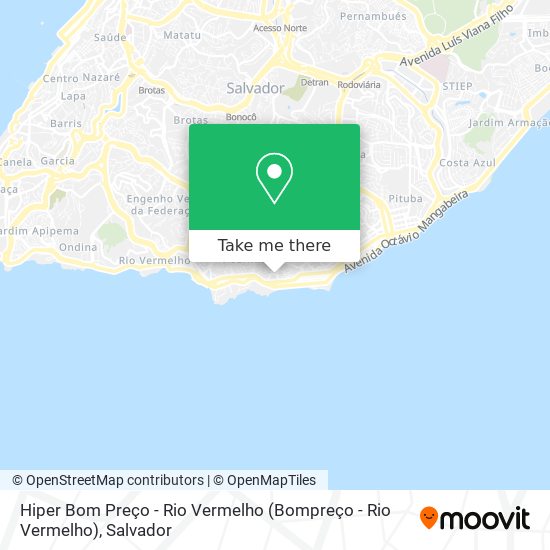 Hiper Bom Preço - Rio Vermelho (Bompreço - Rio Vermelho) map