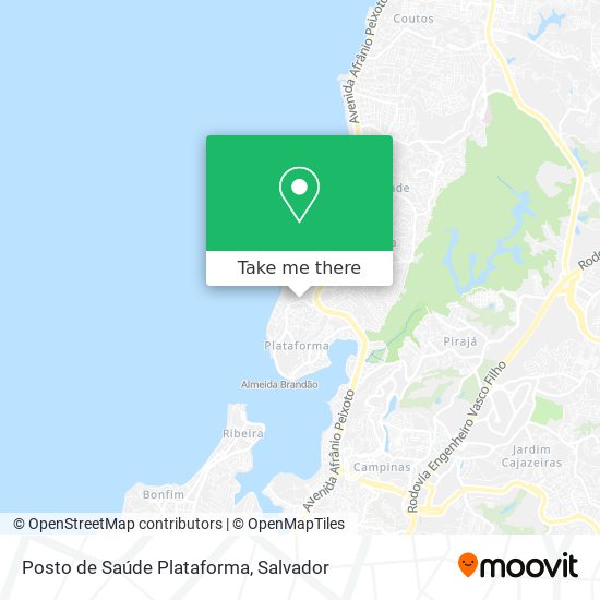 Posto de Saúde Plataforma map