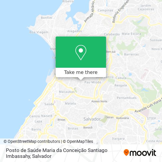 Posto de Saúde Maria da Conceição Santiago Imbassahy map