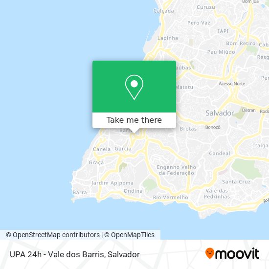 UPA 24h - Vale dos Barris map