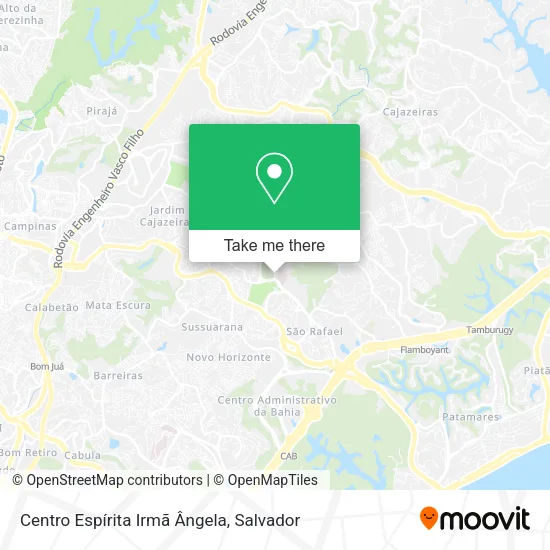 Mapa Centro Espírita Irmã Ângela