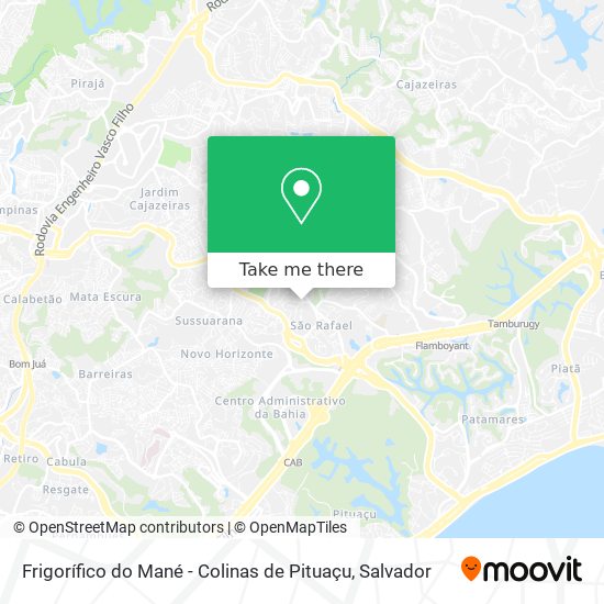 Mapa Frigorífico do Mané - Colinas de Pituaçu