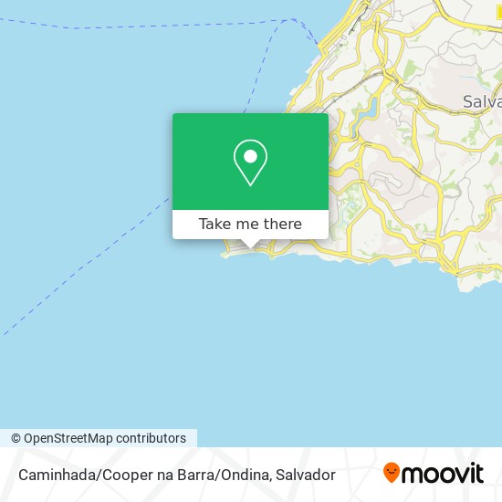 Mapa Caminhada / Cooper na Barra / Ondina