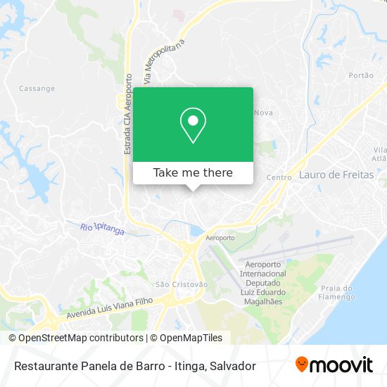 Mapa Restaurante Panela de Barro - Itinga