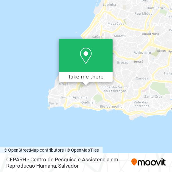 Mapa CEPARH - Centro de Pesquisa e Assistencia em Reproducao Humana