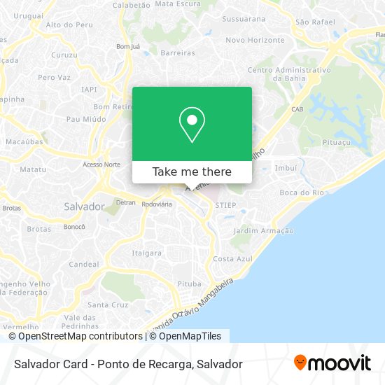 Salvador Card - Ponto de Recarga map